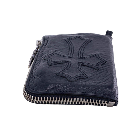 【中古】 CHROME HEARTS クロムハーツ タイニージップウォレット 財布 コインケース 札入れ コンパクト ダガージップ クロスパッチ 23017367 AO