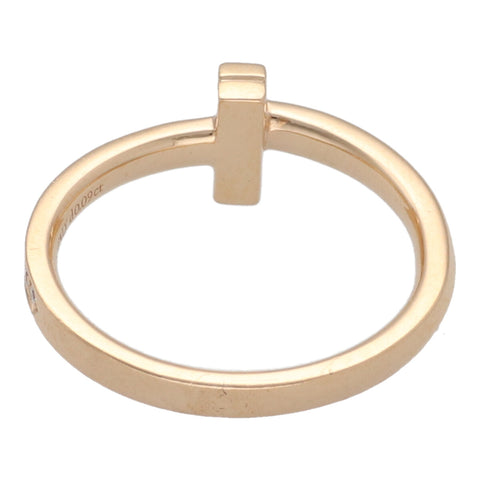 【中古】 Tiffany ＆ Co. ティファニー T ワン リング 2.5MM 15号 67795342 K18RG ダイヤモンド ローズゴールド ピンクゴールド PG 指輪 23017515 RS