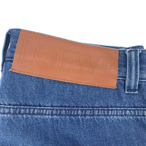 【中古】 LOEWE ロエベ アナグラム デニムパンツ H526331XA4 サイズ48 インディゴ ロゴ 23018208DS