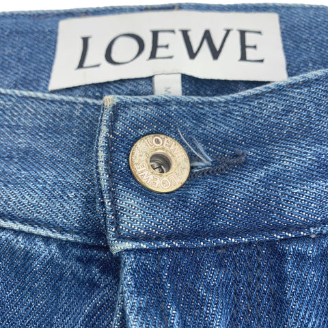 【中古】 LOEWE ロエベ アナグラム デニムパンツ H526331XA4 サイズ48 インディゴ ロゴ 23018208DS