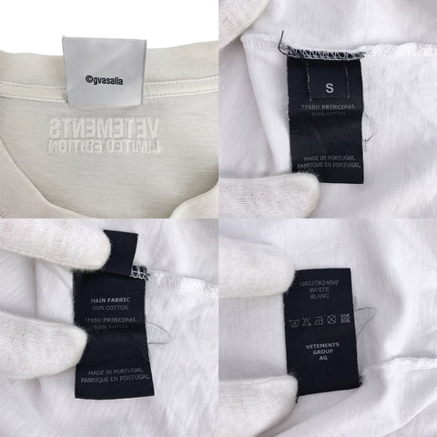 【中古】 VETEMENTS ヴェトモン ロゴ Tシャツ 21AW UA52TR240W ホワイト 白 半袖 23018842 DS