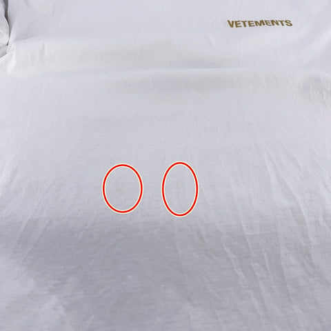 【中古】 VETEMENTS ヴェトモン ロゴ Tシャツ 21AW UA52TR240W ホワイト 白 半袖 23018842 DS