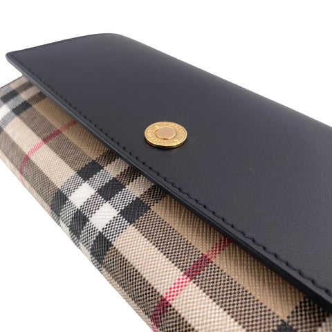 【中古】 BURBERRY バーバリー  ヴィンテージチェック コンチネンタルウォレット メンズ財布   23019723 AS