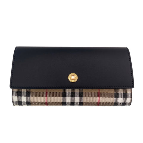 【中古】 BURBERRY バーバリー  ヴィンテージチェック コンチネンタルウォレット メンズ財布   23019723 AS