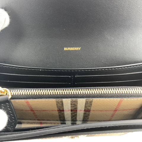 【中古】 BURBERRY バーバリー  ヴィンテージチェック コンチネンタルウォレット メンズ財布   23019723 AS