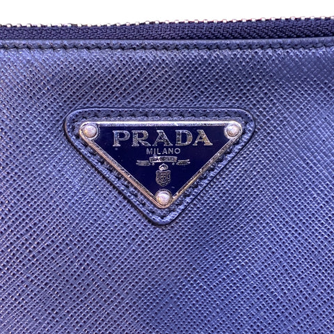 【中古】 PRADA プラダ  クラッチバッグ・セカンドバッグ  2NG001 クラッチバッグ サフィアーノレザー ネイビー ２NG001 23019768 MK