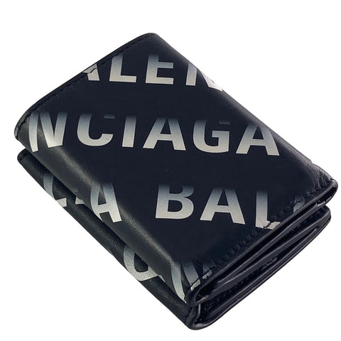 【中古】 BALENCIAGA バレンシアガ  メンズ財布   3つ折り財布 メンズ 594312 黒 23020215 AS