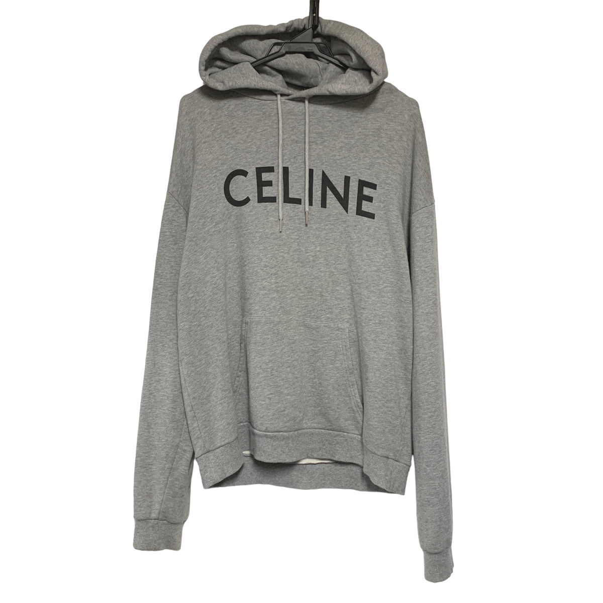 【中古】 CELINE セリーヌ CELINE クラシック ロゴ ルーズ パーカー プルオーバー グレー  2Y321052H CELINE メンズ 23020269 AO