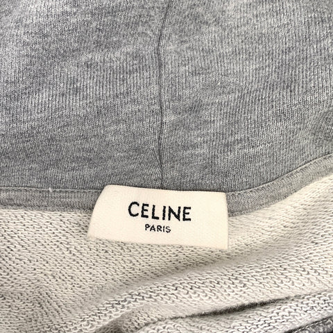 【中古】 CELINE セリーヌ CELINE クラシック ロゴ ルーズ パーカー プルオーバー グレー  2Y321052H CELINE メンズ 23020269 AO