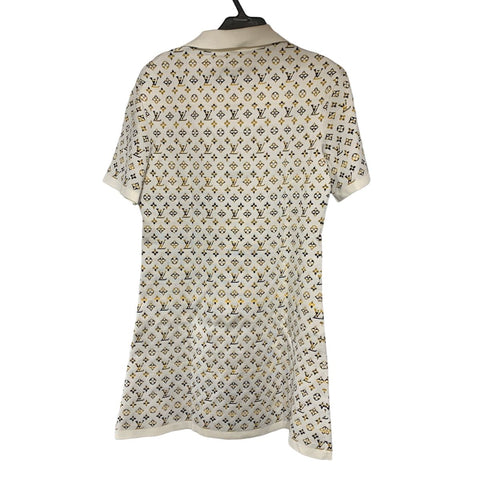 【中古】 LOUIS VUITTON ルイ・ヴィトン パイソンエフェクトモノグラムポロトップ 1ABENP ポロシャツ トップス ワンピース レディース シルク 23020556 AO