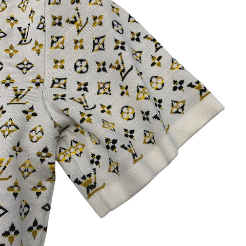 【中古】 LOUIS VUITTON ルイ・ヴィトン パイソンエフェクトモノグラムポロトップ 1ABENP ポロシャツ トップス ワンピース レディース シルク 23020556 AO