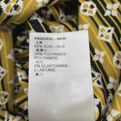 【中古】 LOUIS VUITTON ルイ・ヴィトン パイソンエフェクトモノグラムポロトップ 1ABENP ポロシャツ トップス ワンピース レディース シルク 23020556 AO