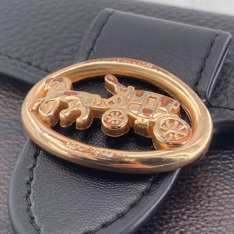 【中古】 COACH コーチ  三つ折り財布 レディース シグネチャー 7250F ブラウン 23020603 AS