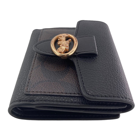 【中古】 COACH コーチ  三つ折り財布 レディース シグネチャー 7250F ブラウン 23020603 AS