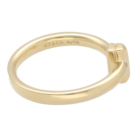 【中古】Tiffany＆Co. ティファニー 67795075 Tワンリング イエローゴールド パヴェダイヤモンド #13 23020991 MK