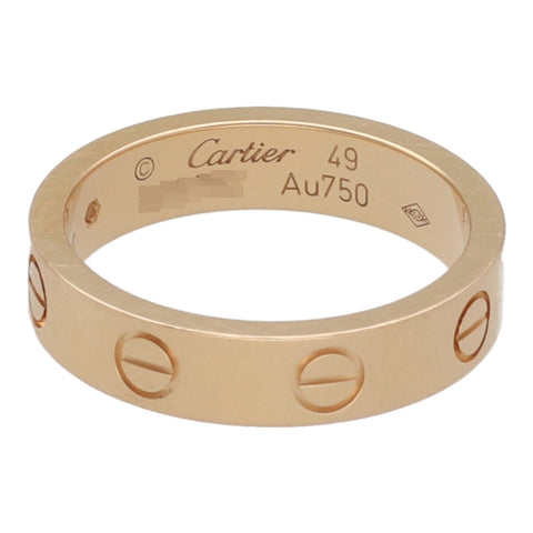 【中古】 Cartier カルティエ ウェディング リング 指輪・リング LOVE B4050700 PG ダイヤモンド1個　49号 23021115 LI