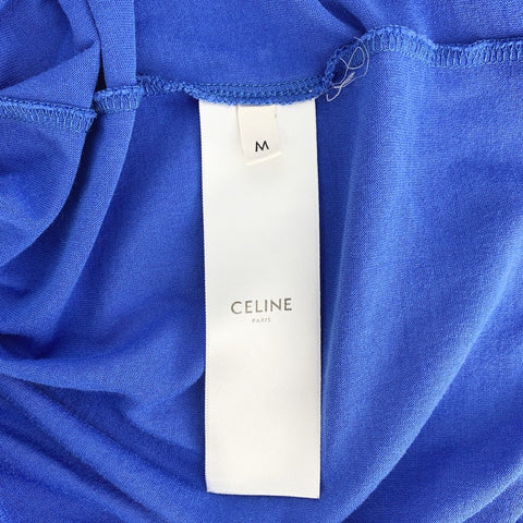 【中古】 CELINE セリーヌ ルーズ Tシャツ 2X681501F Mサイズ ロイヤルブルー カットソー 半袖 23021677 DS