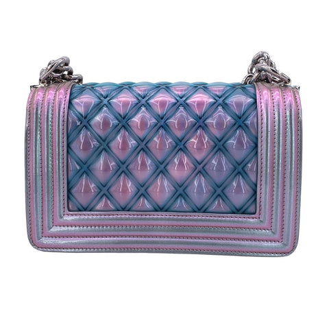 【中古】 CHANEL シャネル ボーイシャネル20 チェーンショルダー パテントレザー ココマーク エナメル バッグ 25番台 ギャラ レディース マトラッセ 23021731 AO