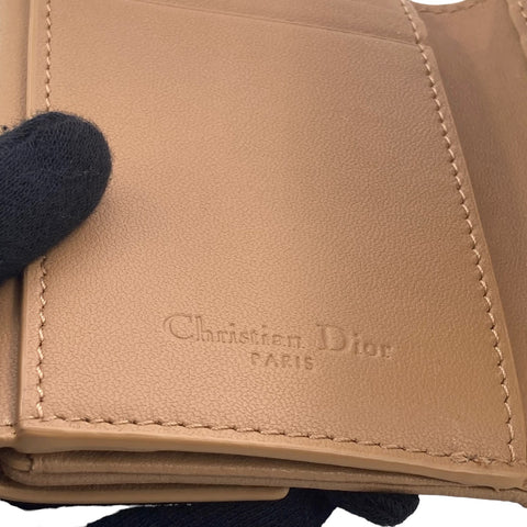 【中古】 Christian Dior クリスチャン・ディオール  レディース財布   LADY DIOR ロータスウォレット ３つ折り財布 23021758 AS