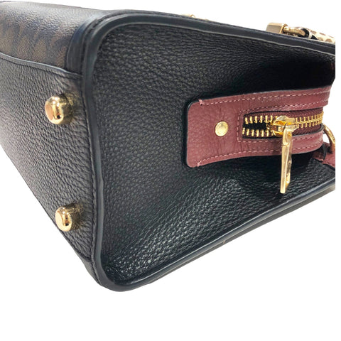 【中古】 COACH コーチ  グレース キヤリーオール・シグネチヤー キヤンバス 2WAY ハンドバッグ CD701 ブラウン 23022341 HO