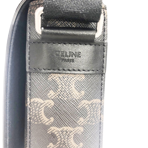 【中古】 CELINE セリーヌ フラップ メッセンジャー ショルダーバッグ・メッセンジャーバッグ トリオンフ 111592ETH.38SI  23023505 YM