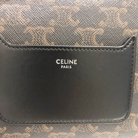 【中古】 CELINE セリーヌ フラップ メッセンジャー ショルダーバッグ・メッセンジャーバッグ トリオンフ 111592ETH.38SI  23023505 YM