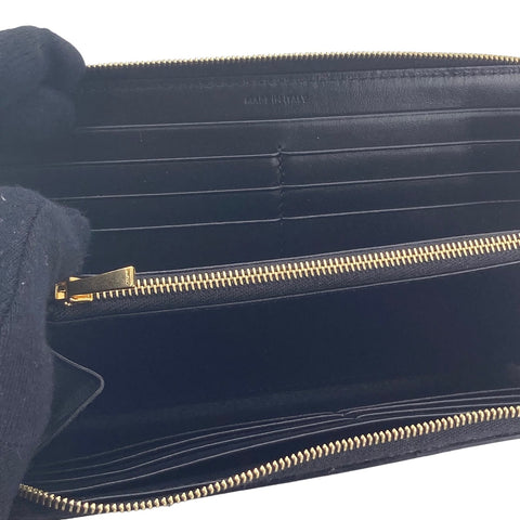 【中古】 CELINE セリーヌ ラージ ジップウォレット トリオンフ 長財布 キャンバス 23023516 AS