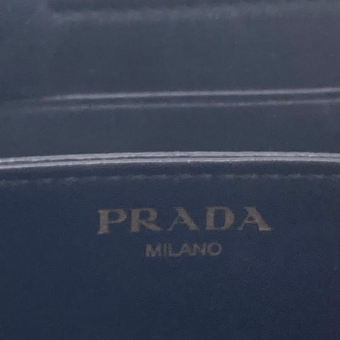 【中古】 PRADA プラダ サフィアーノトライアングル コインケース 財布 レザー 黒 23023522 AS