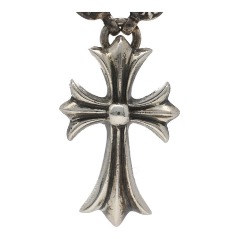 【中古】 CHROME HEARTS クロムハーツ  #1 クロスボールネックレス スモールCHクロス SV925 シルバー ペンダント アクセサリー 23023581 RS