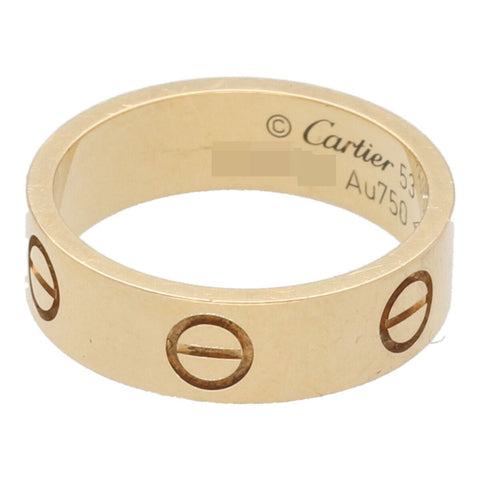 【中古】Cartier カルティエ 指輪 LOVE B4084600 ラブリング イエローゴールド #53 13号相当 23024043 MK