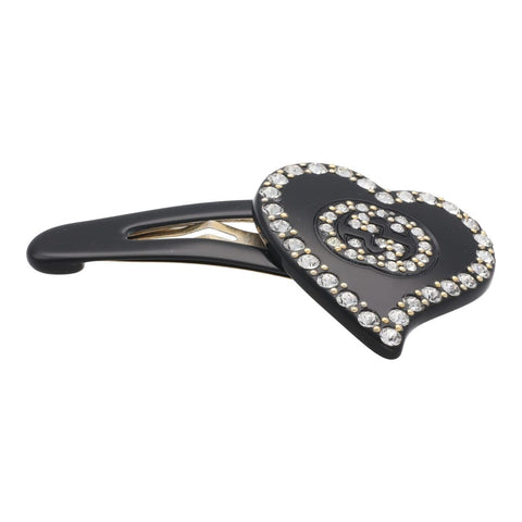 【中古】 GUCCI グッチ  ヘアピン インターロッキングG  ハートヘアクリップ　BK 23024262 YM