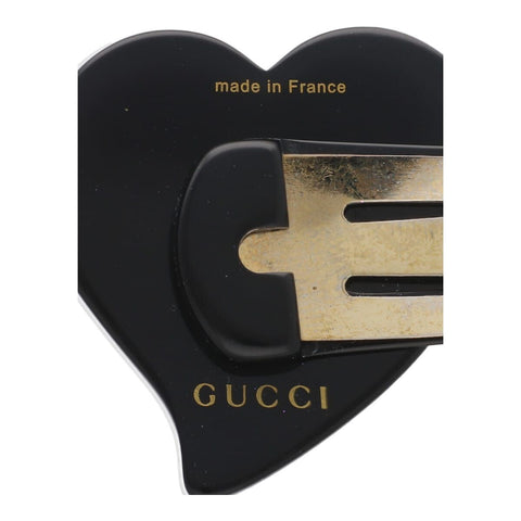 【中古】 GUCCI グッチ  ヘアピン インターロッキングG  ハートヘアクリップ　BK 23024262 YM