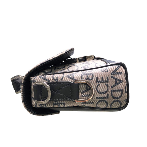 【中古】 Dolce＆Gabbana ドルチェ&ガッバァナ  クロスボディバッグ ジャカード ロゴ キャンバス ショルダーバッグ メンズ BM2038 ﾌﾞﾗｯｸ　23025865 HO