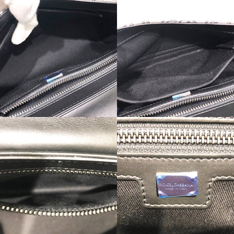 【中古】 Dolce＆Gabbana ドルチェ&ガッバァナ  クロスボディバッグ ジャカード ロゴ キャンバス ショルダーバッグ メンズ BM2038 ﾌﾞﾗｯｸ　23025865 HO