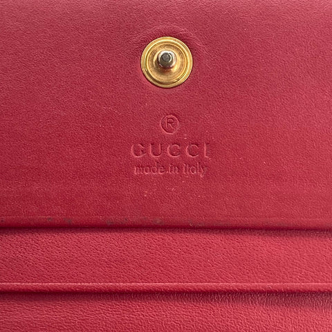 【中古】 GUCCI グッチ  Gスプリーム クリスタル チェリー ウォレット 476050 財布 レディース 23026038 AS