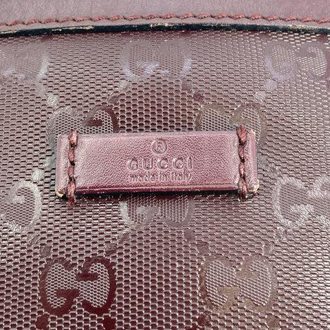 【中古】 GUCCI グッチ  ボディバッグ GGインプリメント エナメル メンズ ウエストバッグ ブラウンパープル 23026193 AS