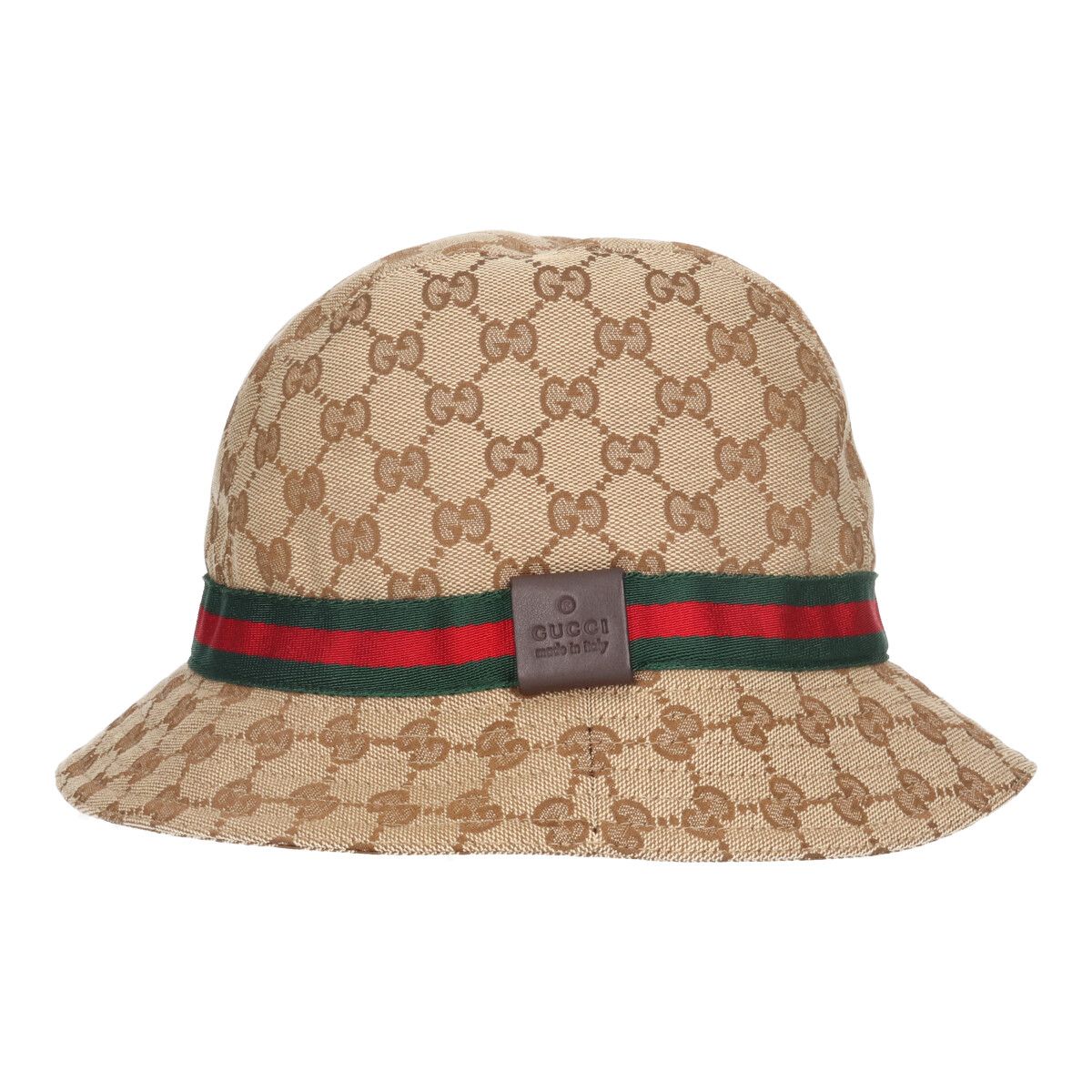 【中古】 GUCCI グッチ GGキャンバス シェリーライン バケットハット M 200036 ベージュ ブラウン 総柄 帽子 23027209 RS