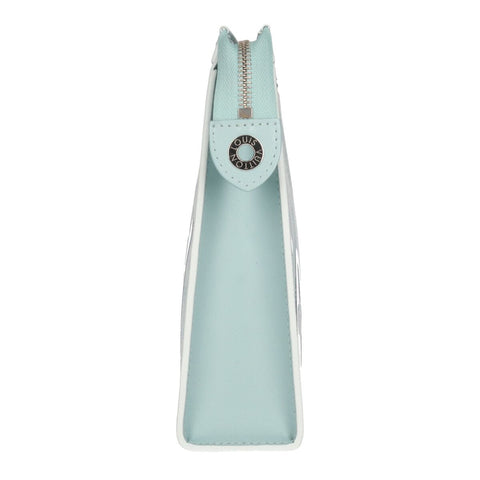 【中古】 LOUIS VUITTON ルイ・ヴィトン ポシェット・ヴォワヤージュ MM モノグラム・アクアガーデン M22763 ホワイト ライトブルー 白 水色 クラッチバッグ セカンドバッグ ポーチ 23027592 RS