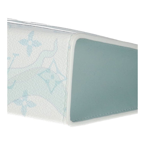 【中古】 LOUIS VUITTON ルイ・ヴィトン ポシェット・ヴォワヤージュ MM モノグラム・アクアガーデン M22763 ホワイト ライトブルー 白 水色 クラッチバッグ セカンドバッグ ポーチ 23027592 RS