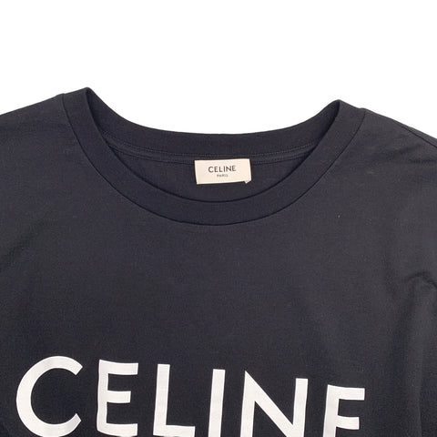 【中古】 CELINE セリーヌ CELINE ルーズ Tシャツ カットソー  2X681671Q.38AW トップス ロゴ 半袖 メンズ レディース ユニセックス 23027642 AO