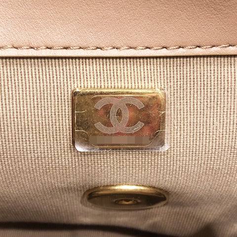 【中古】 CHANEL シャネル  ショルダーバッグ シャネル19 スモール フラップ ウールツイード ゴールド金具 23027980 AK