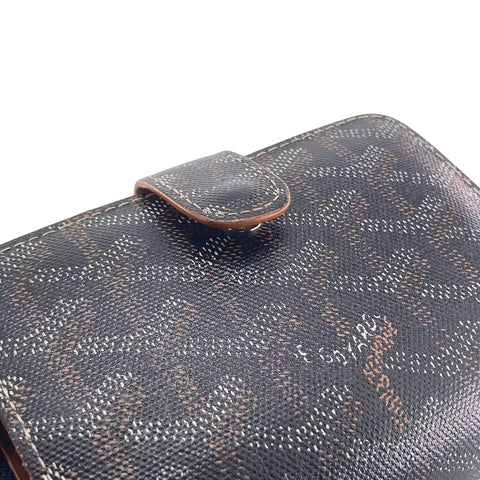 【中古】 GOYARD ゴヤール チュイルリー ヘリンボーン 二つ折り財布 ブラウン メンズ 23028746 AS