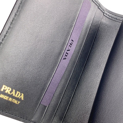 【中古】 PRADA プラダ  メンズ財布   サフィアーノレザー コンパクトウォレット 23028963 NT