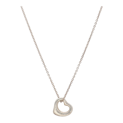 【中古】 Tiffany ＆ Co. ティファニー オープン ハート ペンダント 60020368 SV925 シルバー ネックレス 23029107 DS