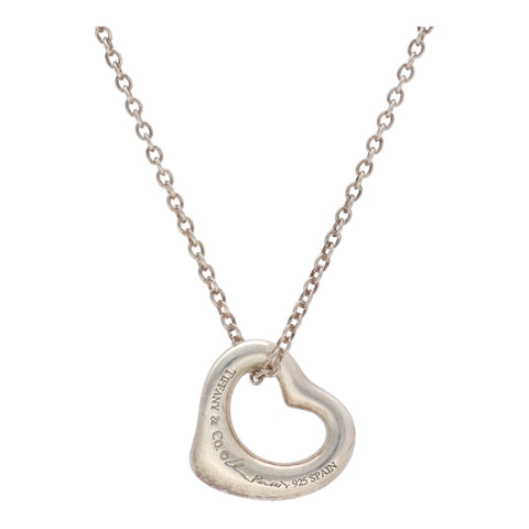【中古】 Tiffany ＆ Co. ティファニー オープン ハート ペンダント 60020368 SV925 シルバー ネックレス 23029107 DS