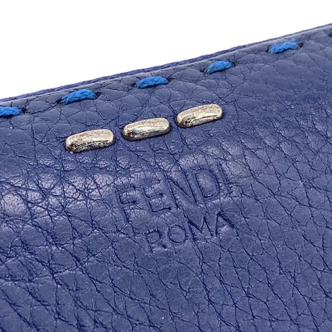 【中古】 Fendi フェンディ セレリア ジップアラウンド 長財布 ネイビー 23029128 AS