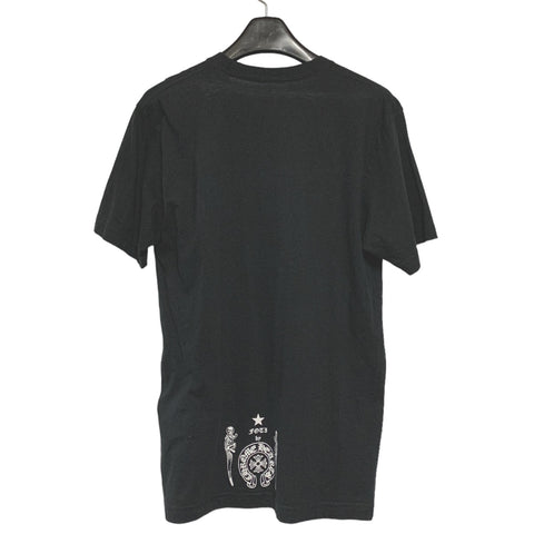 【中古】 CHROME HEARTS クロムハーツ FOTI ジャービス プリント 半袖 Tシャツ M ブラック 黒 フォティ ハリスティーター トップス カットソー 23029320 RS