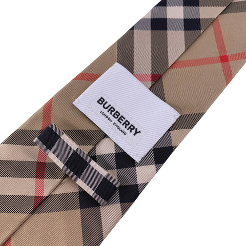 【中古】 BURBERRY バーバリー   チェック柄 ブラウン ネクタイ 23030249 NT