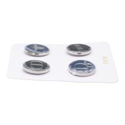 【中古】Christian Dior クリスチャン・ディオール 新品未使用箱付き Bee ロゴ ピンバッジ 4個セット ブローチ 23030251 MK