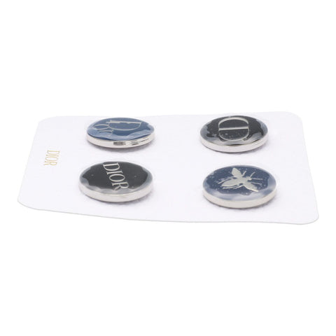 【中古】Christian Dior クリスチャン・ディオール 新品未使用箱付き Bee ロゴ ピンバッジ 4個セット ブローチ 23030251 MK